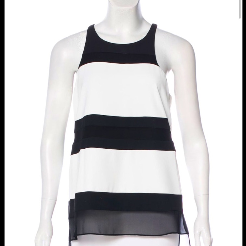 Parker Striped Silk Top